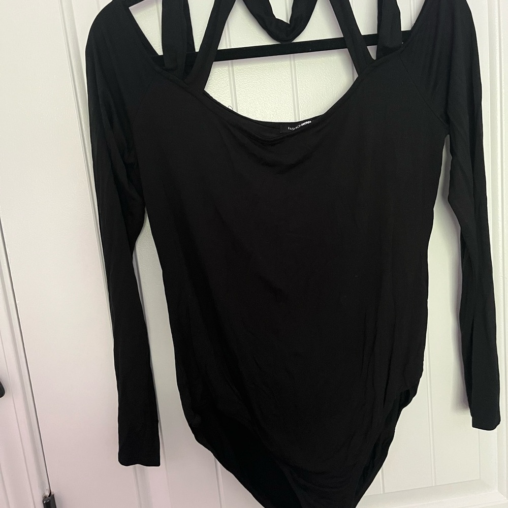 Fashion Nova Black Long Sleeve Women's Top
